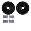 8402-47008 Drilled/Slotted Brake Rotors with Ultimate-Duty Brake Pads Kit [Black], Fits Select GM, Position: Rear - image 1