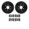8402-48045 Drilled/Slotted Brake Rotors with Ultimate-Duty Brake Pads Kit [Black], 2015-2020 GM, Position: Front - image 1