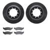8402-54045 Drilled/Slotted Brake Rotors with Ultimate-Duty Brake Pads Kit [Black], 1999-2004 Ford/Lincoln/Mercury/Mazda, Positio - image 1