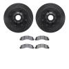8402-54049 Drilled/Slotted Brake Rotors with Ultimate-Duty Brake Pads Kit [Black], 1999-2002 Ford/Lincoln/Mercury/Mazda, Positio - image 1