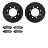 8402-54084 Drilled/Slotted Brake Rotors with Ultimate-Duty Brake Pads Kit [Black], 2010-2012 Ford/Lincoln/Mercury/Mazda, Positio - image 1
