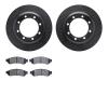 8402-54085 Drilled/Slotted Brake Rotors with Ultimate-Duty Brake Pads Kit [Black], 2005-2010 Ford/Lincoln/Mercury/Mazda, Positio - image 1