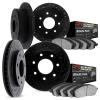 8404-54007 Drilled/Slotted Brake Rotors with Ultimate-Duty Brake Pads Kit [Black], 1997-2004 Ford/Lincoln/Mercury/Mazda, Positio - image 1