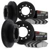 8404-54014 Drilled/Slotted Brake Rotors with Ultimate-Duty Brake Pads Kit [Black], 1999-2004 Ford/Lincoln/Mercury/Mazda, Positio - image 1