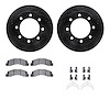 8412-54043 Drilled/Slotted Brake Rotors with Ultimate-Duty Brake Pads Kit & Hardware [Black], 1999-1999 Ford/Lincoln/Mercury/Maz - image 1
