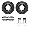 8412-54046 Drilled/Slotted Brake Rotors with Ultimate-Duty Brake Pads Kit & Hardware [Black], 2006-2019 Ford/Lincoln/Mercury/Maz - image 1