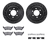 8412-54097 Drilled/Slotted Brake Rotors with Ultimate-Duty Brake Pads Kit & Hardware [Black], 2012-2020 Ford/Lincoln/Mercury/Maz - image 1