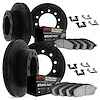 8414-54014 Drilled/Slotted Brake Rotors with Ultimate-Duty Brake Pads Kit & Hardware [Black], 2006-2009 Ford/Lincoln/Mercury/Maz - image 1