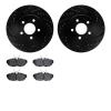 8502-54029 Drilled/Slotted Brake Rotors w/5000 Advanced Brake Pads Kit [Black], 2005-2014 Ford/Lincoln/Mercury/Mazda, Position:  - image 1