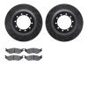 8502-99415 Drilled/Slotted Brake Rotors w/5000 Advanced Brake Pads Kit [Black], 2006-2019 Ford/Lincoln/Mercury/Mazda, Position:  - image 1