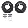 8502-99416 Drilled/Slotted Brake Rotors w/5000 Advanced Brake Pads Kit [Black], 2017-2019 Ford/Lincoln/Mercury/Mazda, Position:  - image 1
