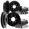 8504-54324 Drilled/Slotted Brake Rotors w/5000 Advanced Brake Pads Kit [Black], 1997-2004 Ford/Lincoln/Mercury/Mazda, Position:  - image 1