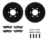 8512-54133 Drilled/Slotted Brake Rotors w/5000 Advanced Brake Pads Kit & Hardware [Black], 1999-2007 Ford/Lincoln/Mercury/Mazda, - image 1