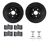 8512-75030 Drilled/Slotted Brake Rotors w/5000 Advanced Brake Pads Kit & Hardware [Black], 2011-2020 Lexus/Toyota/Scion, Positio - image 1
