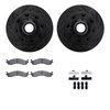 8512-99333 Drilled/Slotted Brake Rotors w/5000 Advanced Brake Pads Kit & Hardware [Black], 1995-2007 Ford/Lincoln/Mercury/Mazda, - image 2