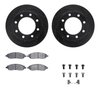 8512-99583 Drilled/Slotted Brake Rotors w/5000 Advanced Brake Pads Kit & Hardware [Black], 2005-2007 Ford/Lincoln/Mercury/Mazda, - image 2