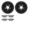 8602-31118 Drilled/Slotted Brake Rotors w/5000 Euro Ceramic Brake Pads Kit [Black], Fits Select Multiple Makes/Models, Position: - image 1