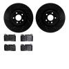 8602-73058 Drilled/Slotted Brake Rotors w/5000 Euro Ceramic Brake Pads Kit [Black], 2013-2020 Multiple Makes/Models, Position: F - image 1