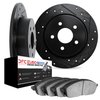 8602-74022 Drilled/Slotted Brake Rotors w/5000 Euro Ceramic Brake Pads Kit [Black], 1998-2020 Multiple Makes/Models, Position: R - image 2