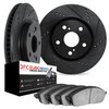 8602-74058 Drilled/Slotted Brake Rotors w/5000 Euro Ceramic Brake Pads Kit [Black], Fits Select Multiple Makes/Models, Position: - image 2
