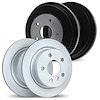 9004-74022 GEOMET Brake Rotors & Drums Kit, 1970-1972 Audi/Volkswagen, Position: Front and Rear - image 1