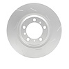 910-02048D GEOMET Slotted Hi-Carbon Alloy Brake Rotor [Coated], 2010-2016 Porsche, Position: Rear Right - image 1