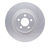910-39019 GEOMET Slotted Hi-Carbon Alloy Brake Rotor [Coated], 2005-2020 Mopar, Position: Front - image 1