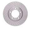 920-02033D GEOMET Drilled Hi-Carbon Alloy Brake Rotor [Coated], 1998-2012 Porsche, Position: Right Front - image 1