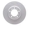 920-02066D GEOMET Drilled Hi-Carbon Alloy Brake Rotor [Coated], 1999-2021 Porsche, Position: Rear Right - image 1