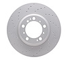 920-02067D GEOMET Drilled Hi-Carbon Alloy Brake Rotor [Coated], 1999-2021 Porsche, Position: Rear Left - image 1