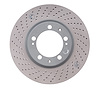 920-02079 GEOMET Drilled Hi-Carbon Alloy Brake Rotor [Coated], 1993-1994 Porsche, Position: Left Front - image 1
