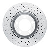 920-02080DA GEOMET Drilled Hi-Carbon Alloy Brake Rotor [Coated], 2013-2019 Porsche, Position: Rear Right - image 1