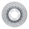 920-02081DA GEOMET Drilled Hi-Carbon Alloy Brake Rotor [Coated], 2013-2019 Porsche, Position: Rear Left - image 1