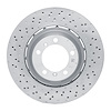 920-02105DA GEOMET Drilled Hi-Carbon Alloy Brake Rotor [Coated], 2016-2016 Porsche, Position: Rear Left