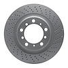 920-02109D GEOMET Drilled Hi-Carbon Alloy Brake Rotor [Coated], Fits Select Porsche, Position: Rear Right - image 1