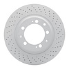 920-02113D GEOMET Drilled Hi-Carbon Alloy Brake Rotor [Coated], 1998-1998 Porsche, Position: Rear Right - image 1
