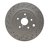 920-13042 GEOMET Drilled Hi-Carbon Alloy Brake Rotor [Coated], 2018-2021 Subaru, Position: Rear - image 1