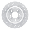 920-31078DA GEOMET Drilled Hi-Carbon Alloy Brake Rotor [Coated], 2006-2008 BMW, Position: Rear Left - image 1