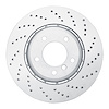 920-31163DA GEOMET Drilled Hi-Carbon Alloy Brake Rotor [Coated], 2001-2008 BMW, Position: Right Front - image 1