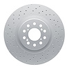 920-59065 GEOMET Drilled Hi-Carbon Alloy Brake Rotor [Coated], Fits Select Acura/Honda, Position: Front - image 1