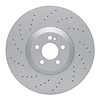 920-63195 GEOMET Drilled Hi-Carbon Alloy Brake Rotor [Coated], Fits Select Mercedes-Benz, Position: Front