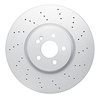 920-63197 GEOMET Drilled Hi-Carbon Alloy Brake Rotor [Coated], Fits Select Mercedes-Benz, Position: Front