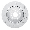 920-73027DA GEOMET Drilled Hi-Carbon Alloy Brake Rotor [Coated], 2003-2004 Audi/Volkswagen, Position: Right Front - image 1