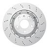 920-73049DA GEOMET Drilled Hi-Carbon Alloy Brake Rotor [Coated], 2007-2008 Audi/Volkswagen, Position: Rear Right - image 1