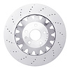 920-73073A GEOMET Drilled Hi-Carbon Alloy Brake Rotor [Coated], 2012-2013 Audi/Volkswagen, Position: Front - image 1
