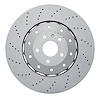 920-73077A GEOMET Drilled Hi-Carbon Alloy Brake Rotor [Coated], 2014-2018 Audi/Volkswagen, Position: Front - image 1