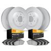 9204-48091 GEOMET Brake Rotors w/Heavy-Duty Brake Pads Kit, 2015-2020 GM, Position: Front and Rear - image 1