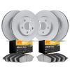 9204-99071 GEOMET Brake Rotors w/Heavy-Duty Brake Pads Kit, 2013-2019 Ford/Lincoln/Mercury/Mazda, Position: Front and Rear - image 1