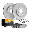 9212-39031 GEOMET Brake Rotors w/Heavy-Duty Brake Pads Kit & Hardware, Fits Select Mopar, Position: Front - image 1