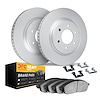 9212-48018 GEOMET Brake Rotors w/Heavy-Duty Brake Pads Kit & Hardware, 2007-2014 GM, Position: Rear - image 1